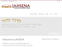 Tablet Screenshot of jahsena.ca